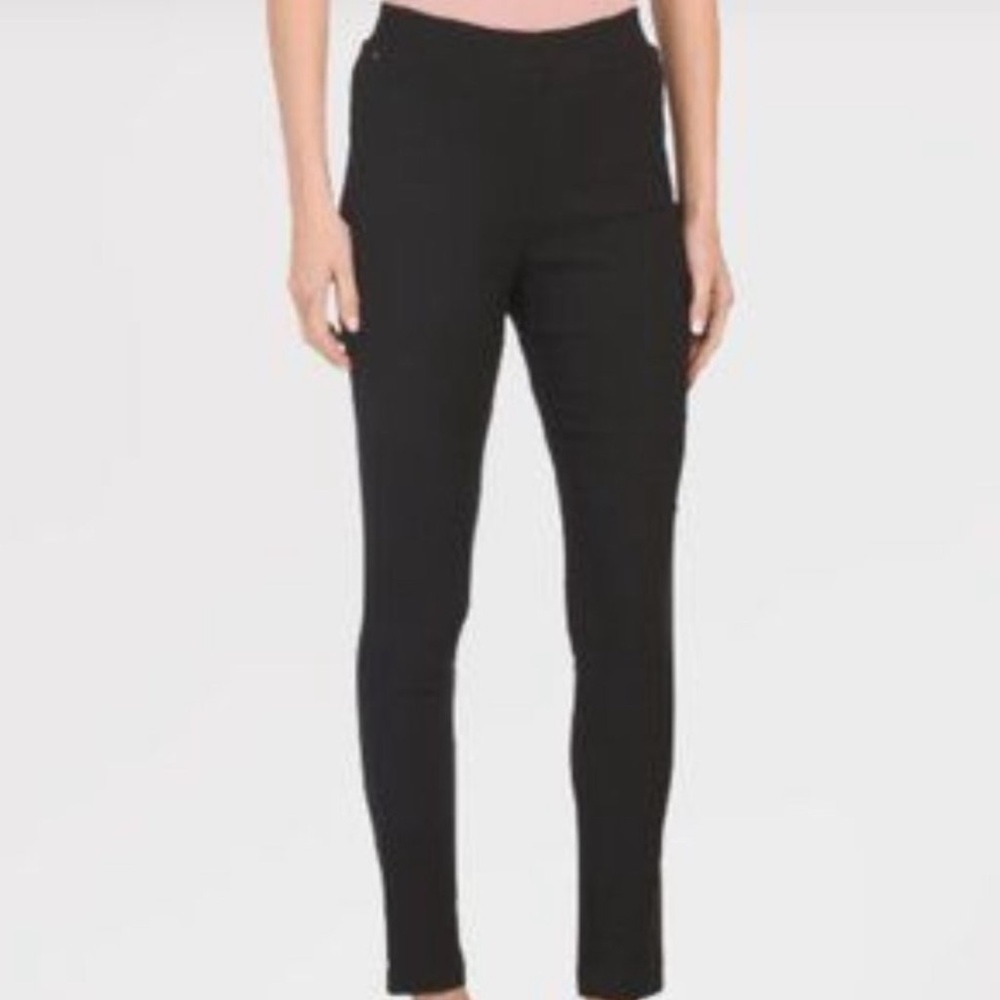 Carolina Belle Montreal Black Zip Pocket Pull-On Skinny Pants Trousers Size 6